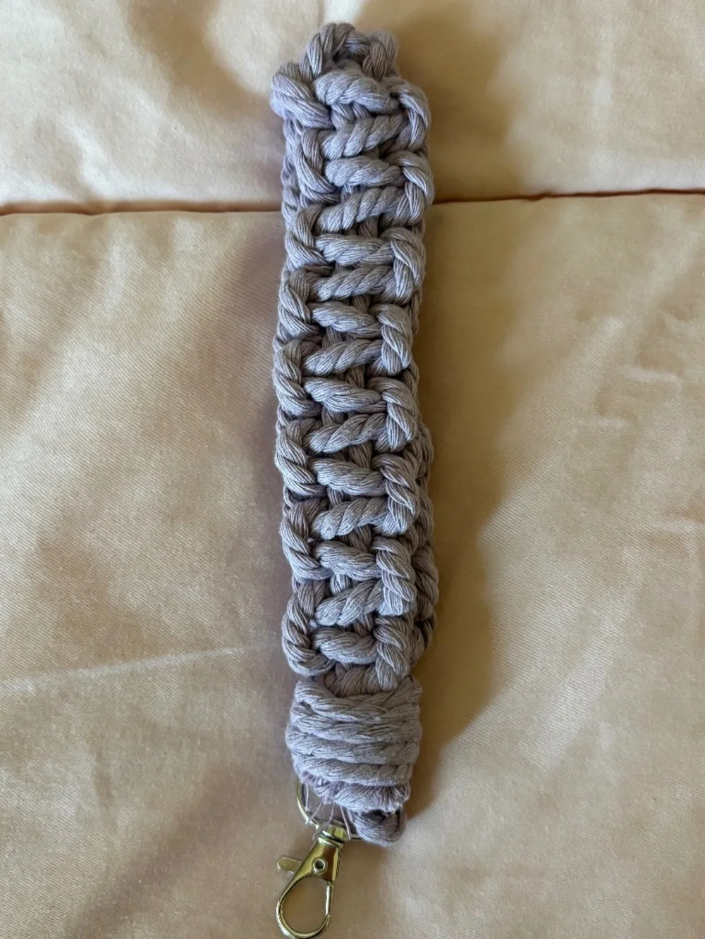 cute handmade macrame wristlet for women